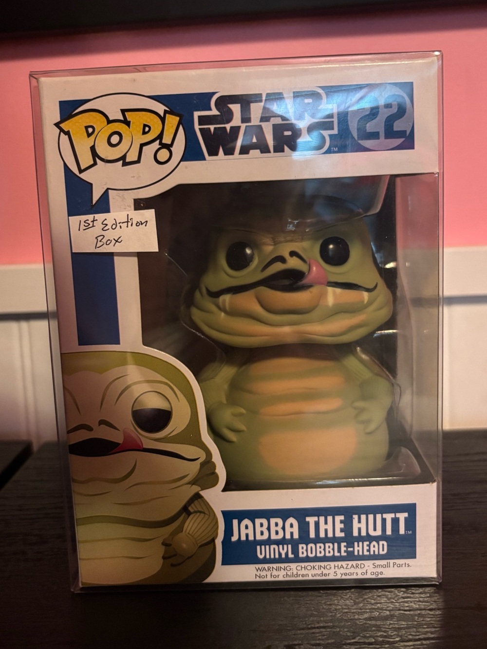 pop Star Wars Jabba the Hutt Green Vinyl Bobble-Head